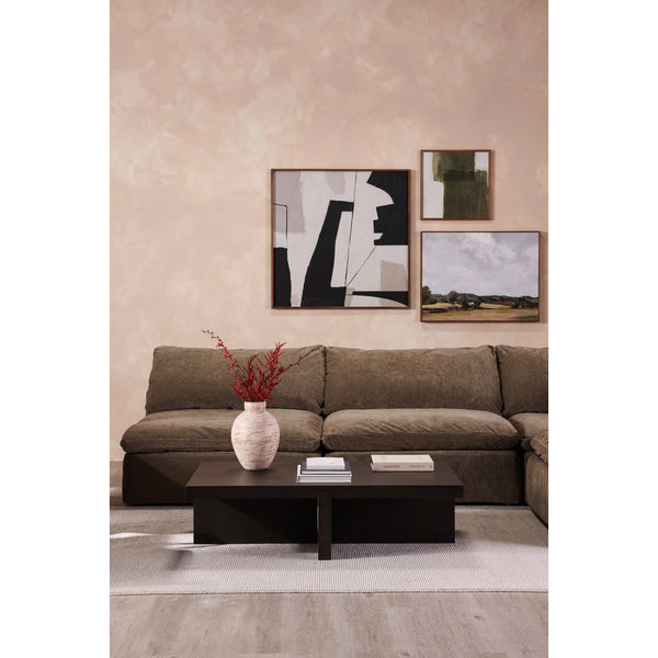Folke Rectangular Coffee Table in Dark Brown Oak