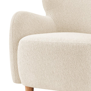 Tiffany KD Boucle Accent Arm Chair, Palladian Beige