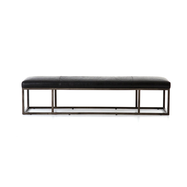 Beaumont Leather Bench-Rider Black