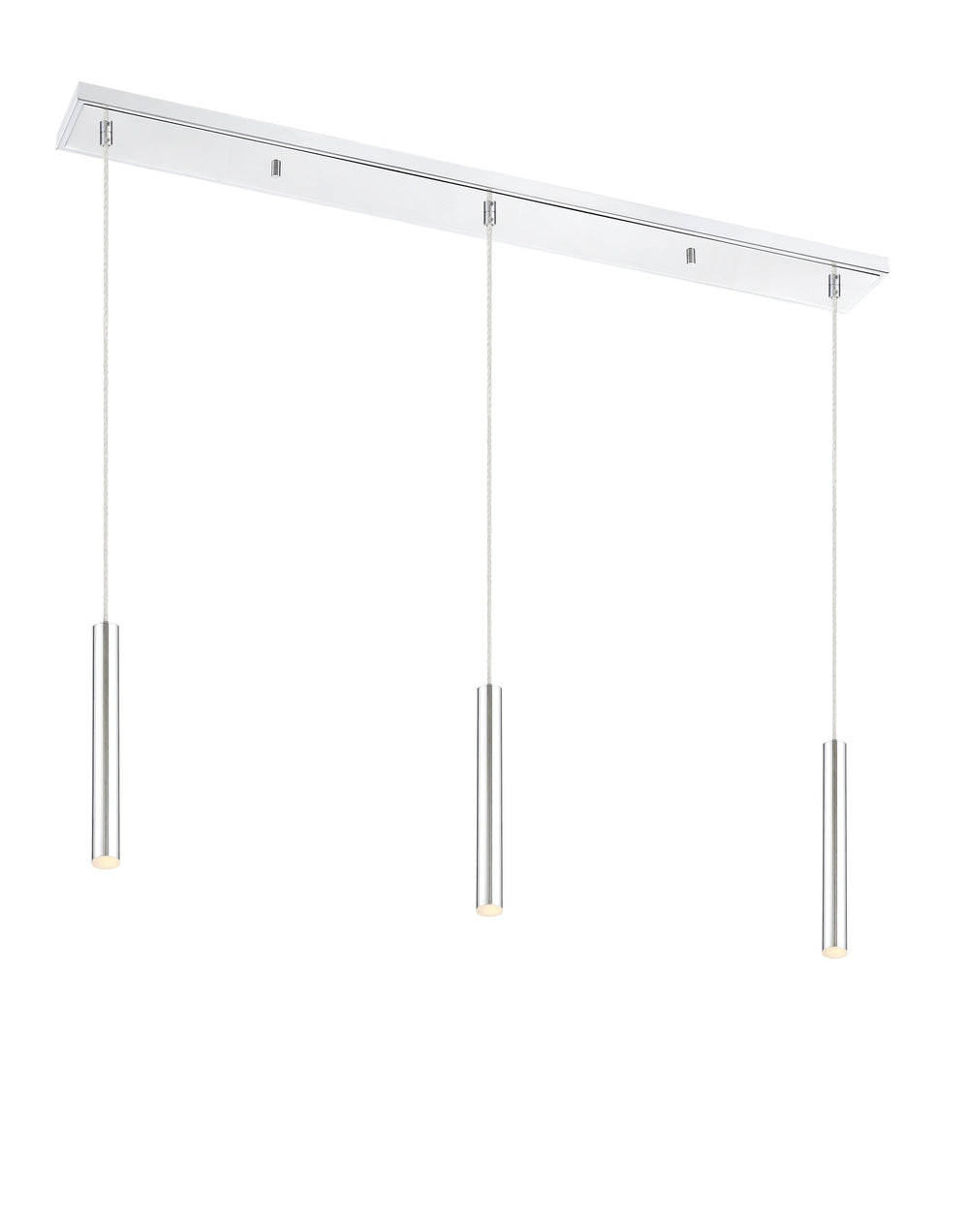 Forest 3 Light Island/Billiard in Chrome Finish