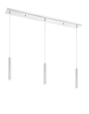 Forest 3 Light Island/Billiard in Chrome Finish