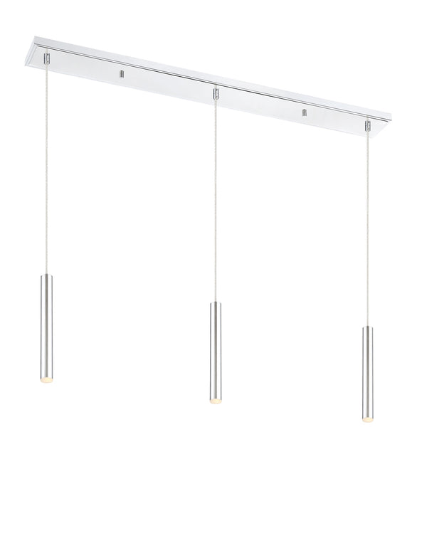 Forest 3 Light Island/Billiard in Chrome Finish