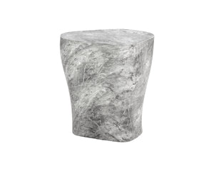 DALI END TABLE - LARGE - MARBLE LOOK - GREY