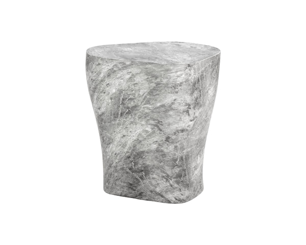 DALI END TABLE - LARGE - MARBLE LOOK - GREY