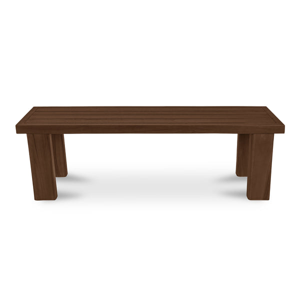 Moe's Marina Outdoor Teak Bench in Brown