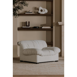 Halston Lounge Chair in Flecked Oat