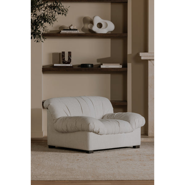 Halston Lounge Chair in Flecked Oat