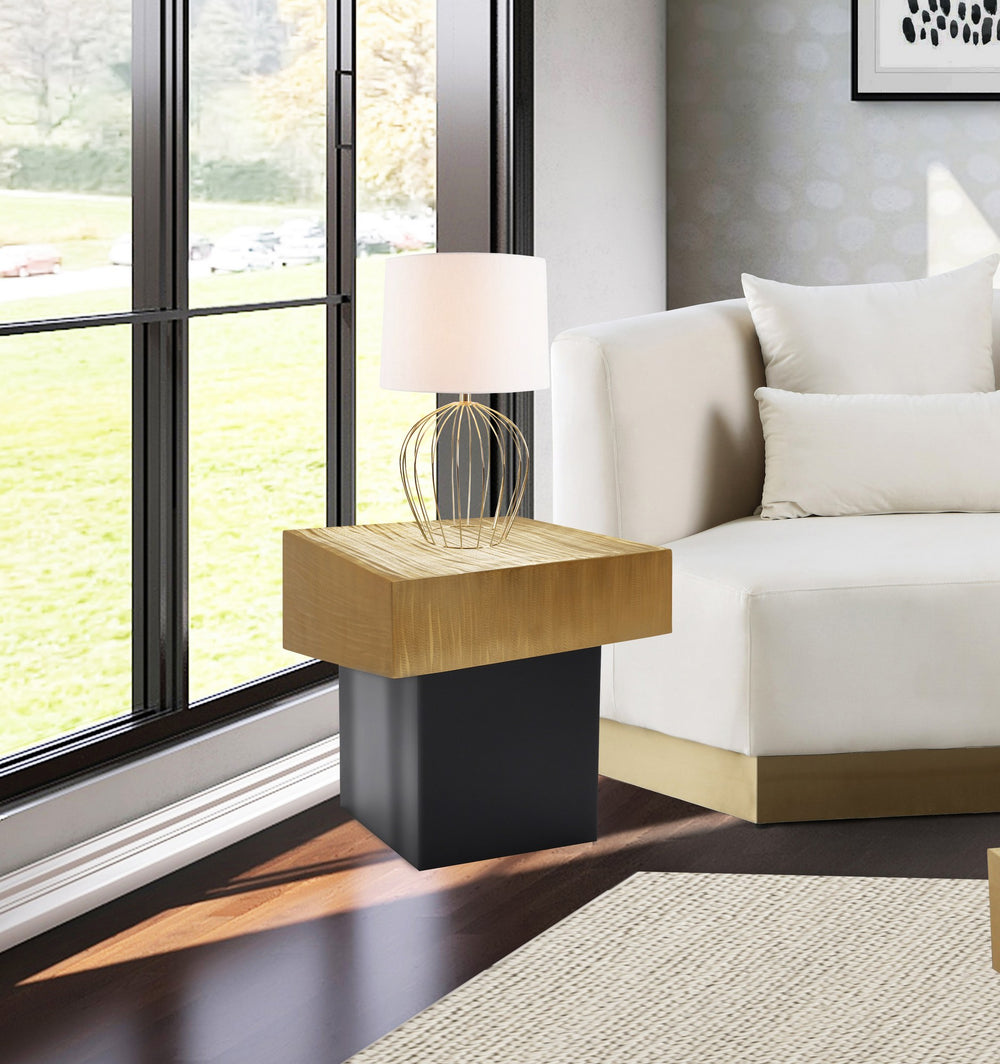 Glenn End Table In Gold