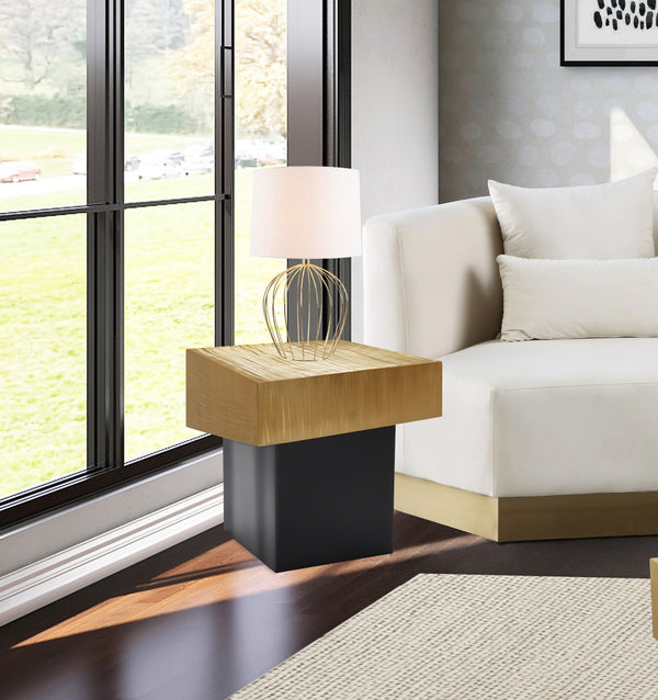 Glenn End Table In Gold