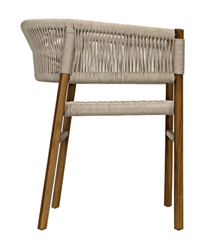Conrad Chair, Teak with Woven Rope