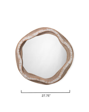River Organic Rattan Mirror