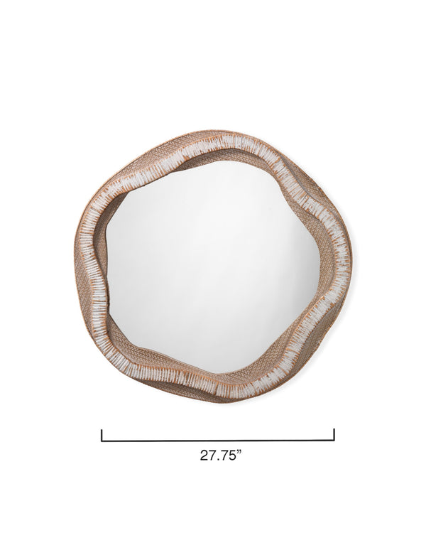 River Organic Rattan Mirror