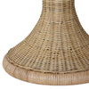 ROUND PEDESTAL SIDE TABLE WITH SCALLOP EDGE