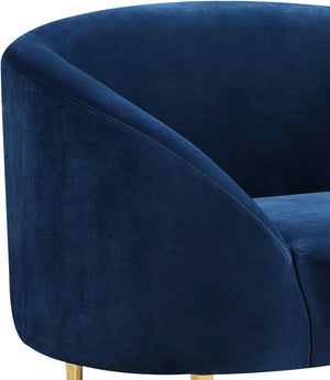Bradford Chair In Navy Velvet
