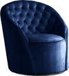 Maurice Accent Chair In Navy Velvet