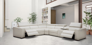 Killian Motion Sectional in Silver Grey