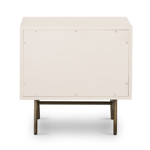 Luella Nightstand In Matte Alabaster