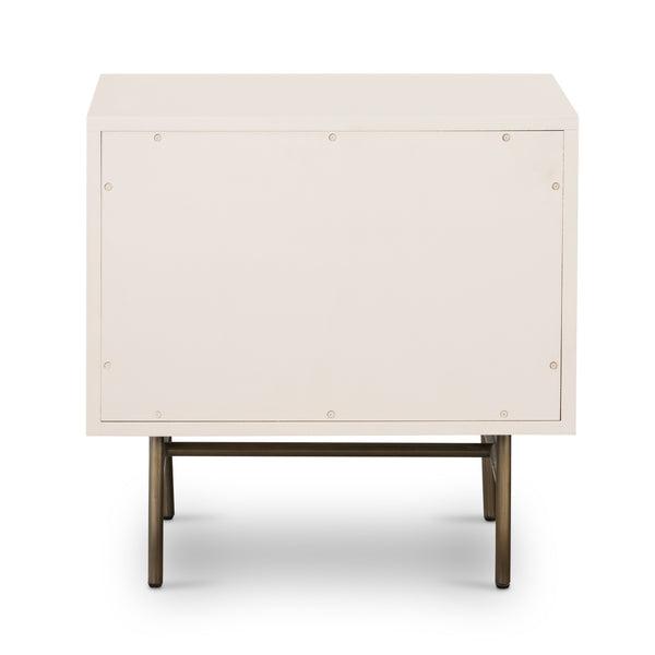 Luella Nightstand In Matte Alabaster