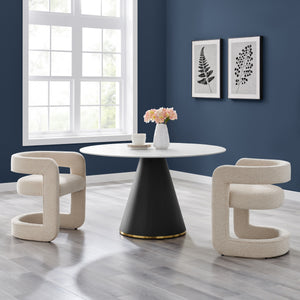 Althea Fabric Dining Side Chair, Palladian Beige