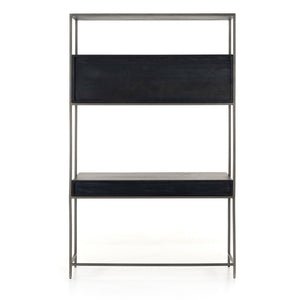 Trey Modular Wall Desk - Black Wash Poplar