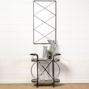 Colette Small Black/White Patterned Vase