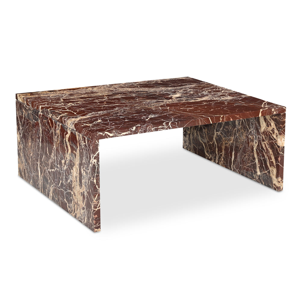 Rosa Coffee Table in Rosso Levanto Marble