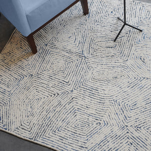 Maze HandTufted 8' X 10' Area Rug In Blue