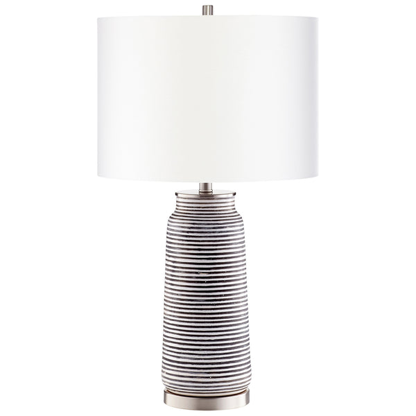 Bilbao Table Lamp In Satin Nickel