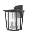 Seoul 2 Light Outdoor Wall Sconce in Oil Rubbed Bronze Finish