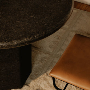 Sartoria Black Granite Dining Table