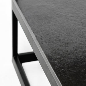 Remmy Cast Aluminum Rectangle Coffee Table - Antique Finish