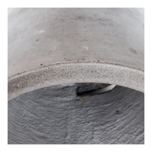 Cato Outdoor Stool in Grey with Side Handles