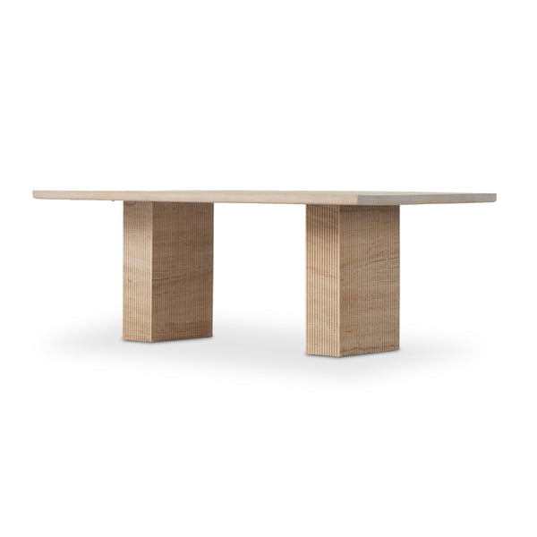 Ritt Dining Table 84" In White Oak