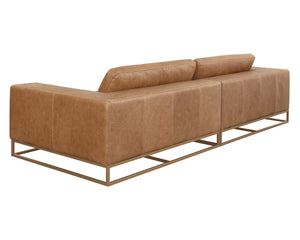 IRA SOFA - CAMEL LEATHER