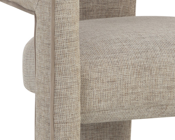 KRASNER DINING ARMCHAIR - RHAPSODY SAND