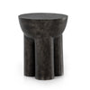 Sante End Table In Raw Black