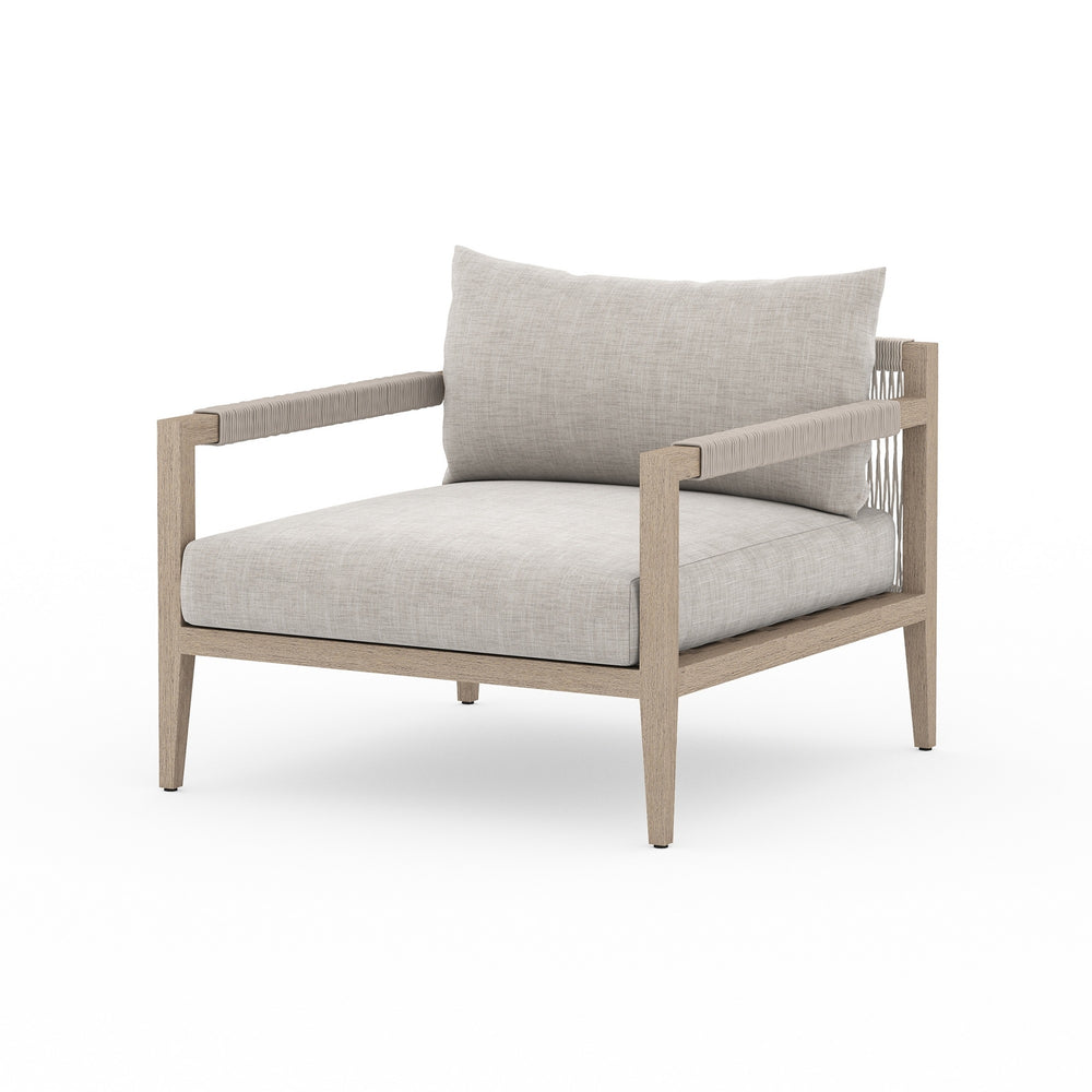Sherwood Outdoor Chair In Brown/Stone Grey