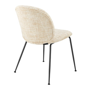Nisha KD Chenille Dining Side Chair, Allure Cream