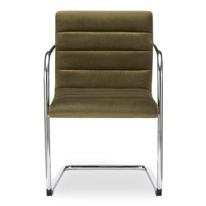 Moe's Pedro Dining Chair Green Mohair Set