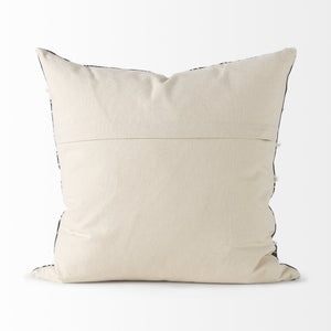 Bethune 18 x 18 Black And White Embroidered Pattern Decorative Pillow Cover