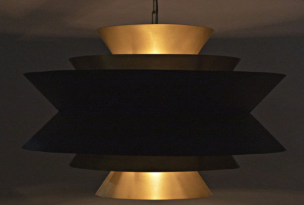 Arion Pendant, Steel with Brass Finish