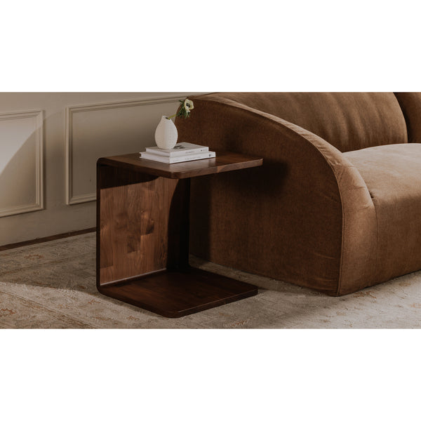 Moe's Carrie Side Table Walnut Finish