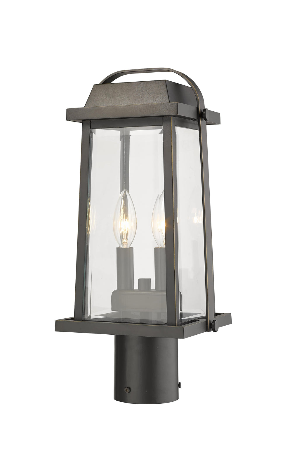 Millworks 2 Light Outdoor Post Mount Fixture in Oil Rubbed Bronze Finish