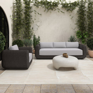 Moe's Soma Outdoor Sofa in Dark Brown Wicker