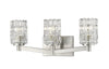 Aubrey 3 Light Vanity in Brushed Nickel Finish