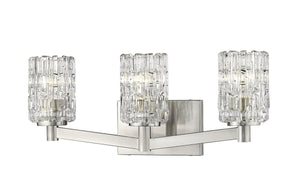 Aubrey 3 Light Vanity in Brushed Nickel Finish