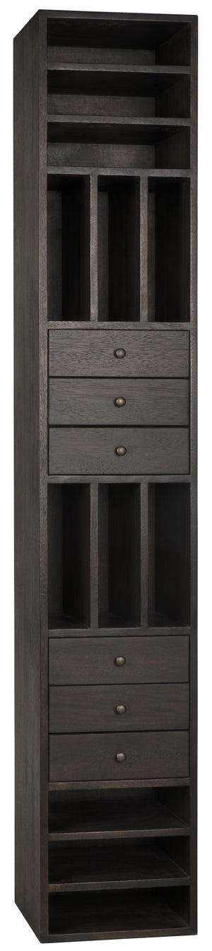 Tubula Bookcase, Ebony Walnut