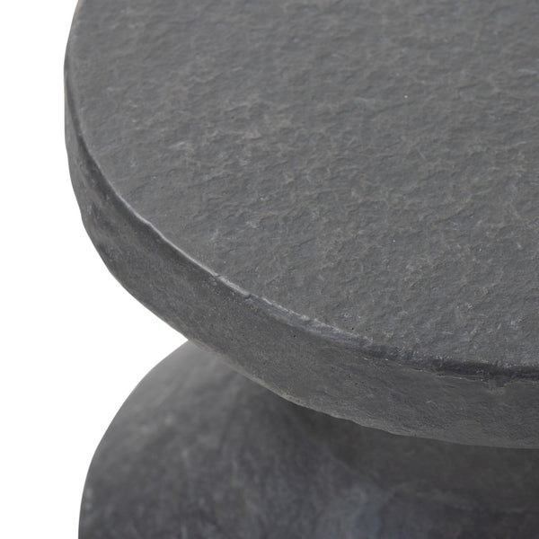 Odeon End Table In Distressed Graphite Concrete