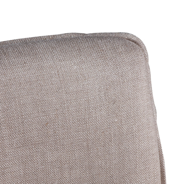 Buddy 20" Off-White Linen Counter Chair, Dark Legs