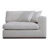Moe's Rue Right Arm Facing Chair Off White